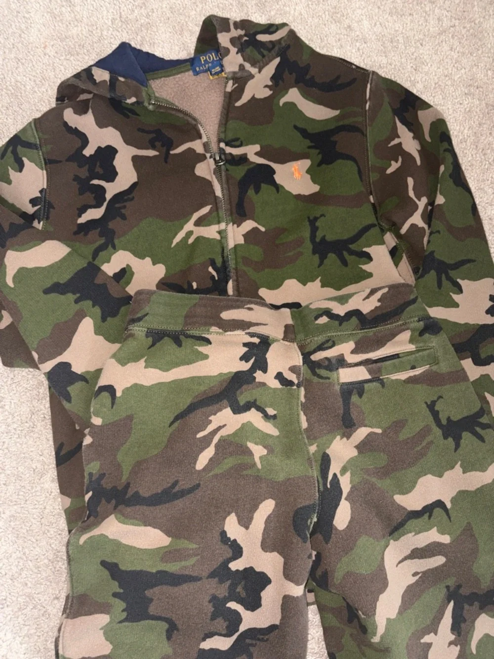Polo by Ralph Lauren Kids Camouflage Hoodie & Joggers - Green - Picture 4 of 4